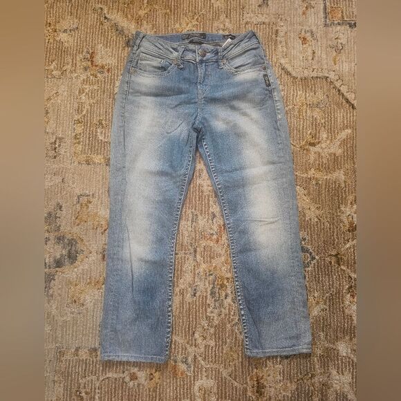 Silver Skui high capri sz 27 with 22.5" inseam,  excellent condition - Picture 3 of 6